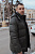 Пуховик из матовой кожи